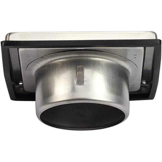 Edelstahl-Frontgitter 100mm mit beweglichen Lamellen für hohen Auslass - EL-SS-OP100 SS
