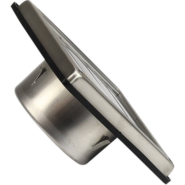 Edelstahl-Frontgitter 100mm mit beweglichen Lamellen für hohen Auslass - EL-SS-OP100 SS