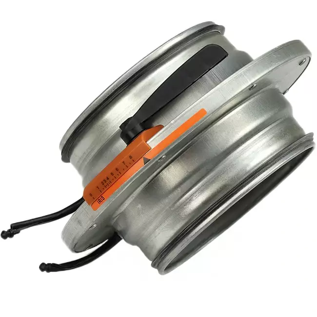 Blendenklappe 100 mm - Sendzimir verzinkter Stahl - IRIS100