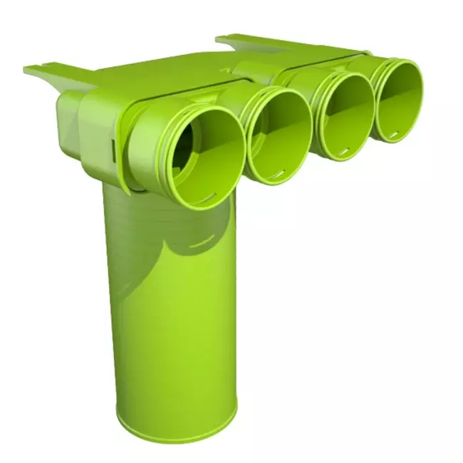 Ubbink Air Excellent 23C Ventiladapter 125 4x90°