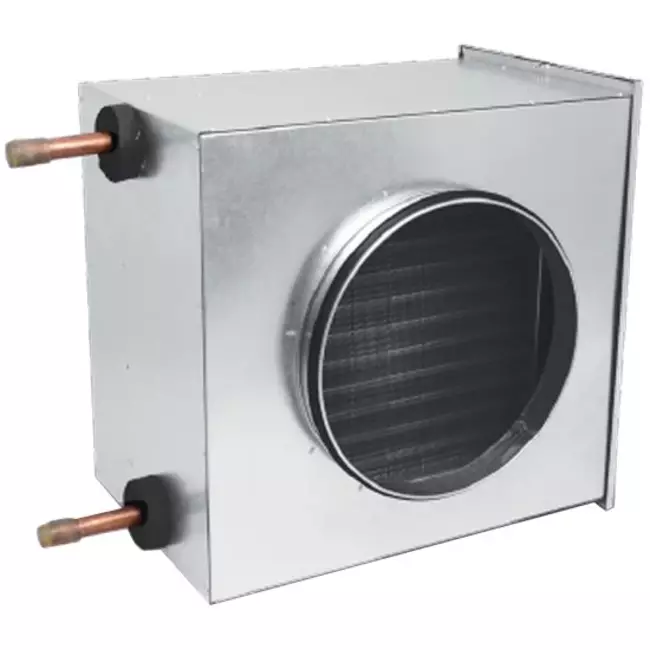Warmwasserheizregister für Rundkanale- Ø150 - 7,67 kW