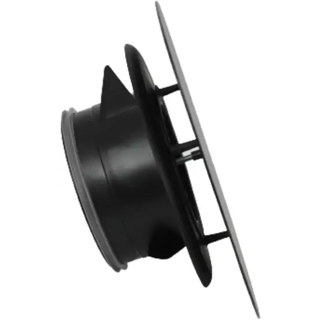 Imaginair RLV  Ø 125 mm Ventil quadratisch Montagefedern und Montagering - Schwarz