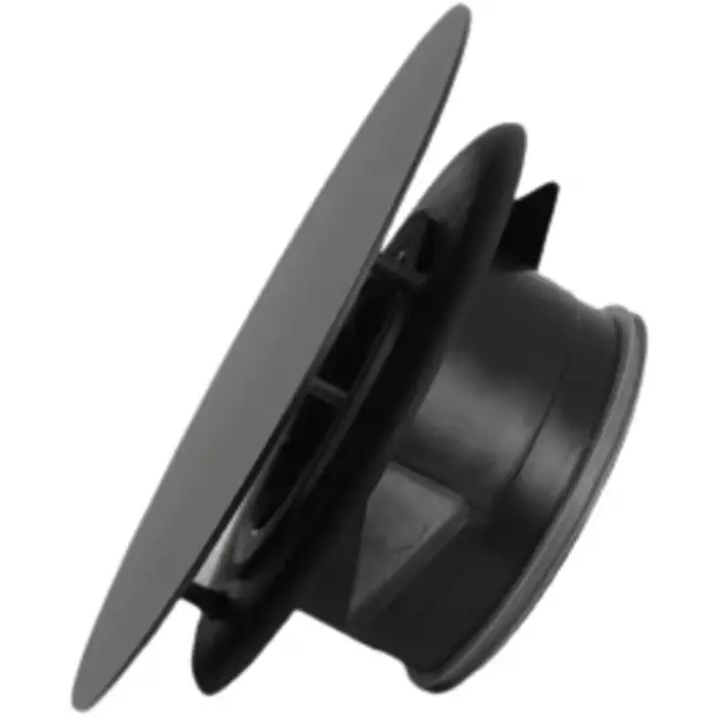 Imaginair RLV Ventil groß Ø 125 mm Montagefedern und Montagering -  Ø 125 mm - Schwarz