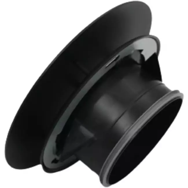 Imaginair RLV Ventil groß Ø 125 mm Montagefedern und Montagering -  Ø 125 mm - Schwarz