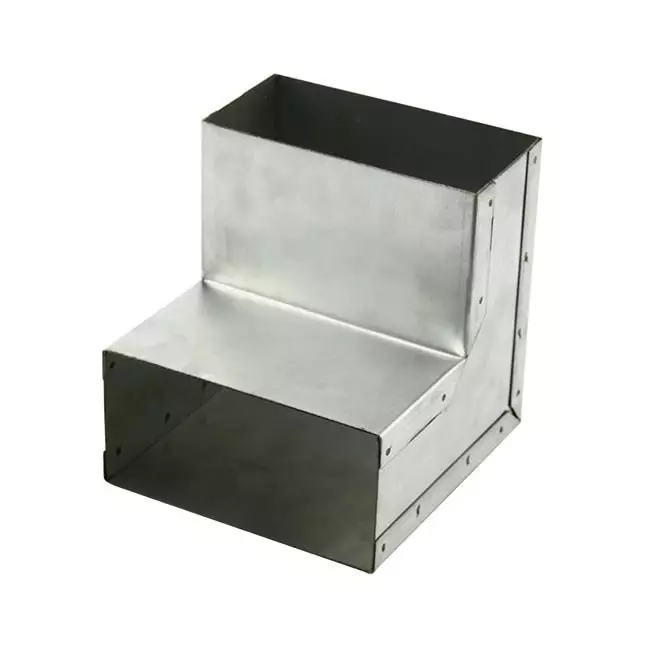 Biegung 90 Grad 220x80 mm vertikal für Gießrinne