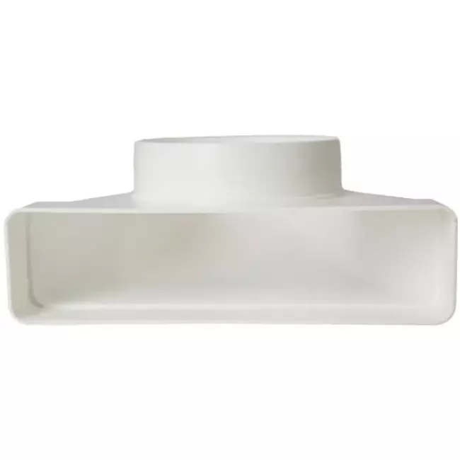 Bogen 90° nach Flachkanal Vertikal Ø 100 mm - 220x55 KLD25-100