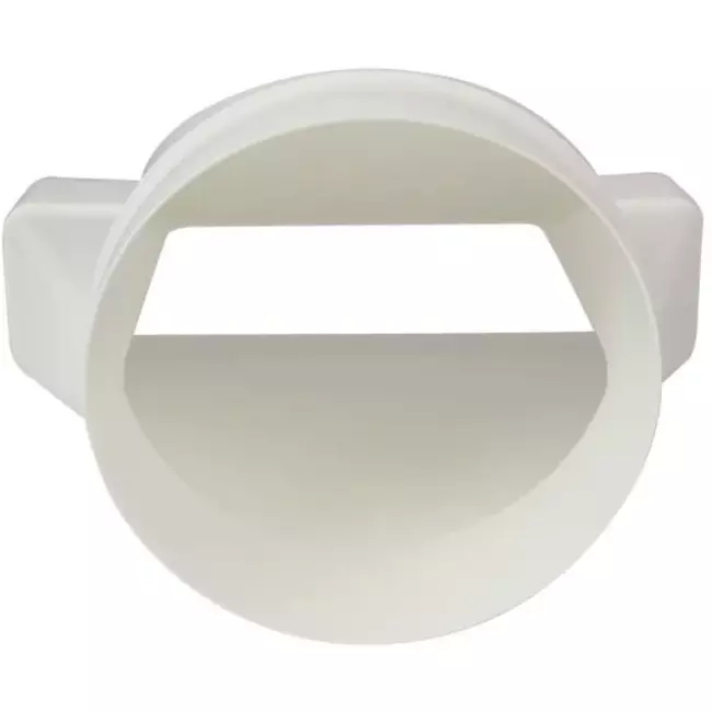 Reduzierstück Kunststoff rechteckig 220x55mm nach rund Ø 125 mm KSD25-125