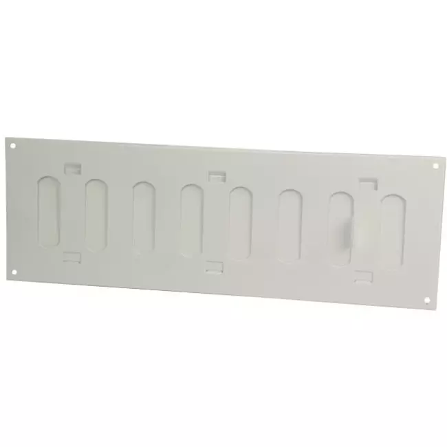 Spaltgitter rechteckig Metall mit beweglichen Lamellen 300x100 MR3010R - RAL9016