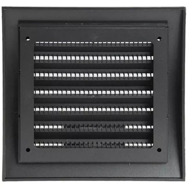 Wandgitter 150x150 mm durchmesser 100 mm anthrazit - ND10A