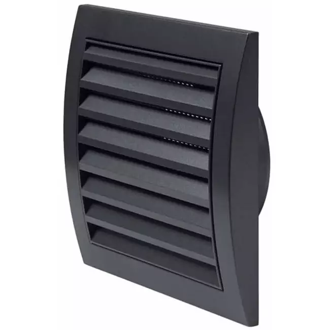 Wandgitter 150x150 mm durchmesser 100 mm anthrazit - ND10A
