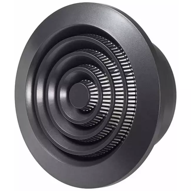 Lüftungsgitter Kunststoff rund Ø100 mm anthrazit - NGA100A