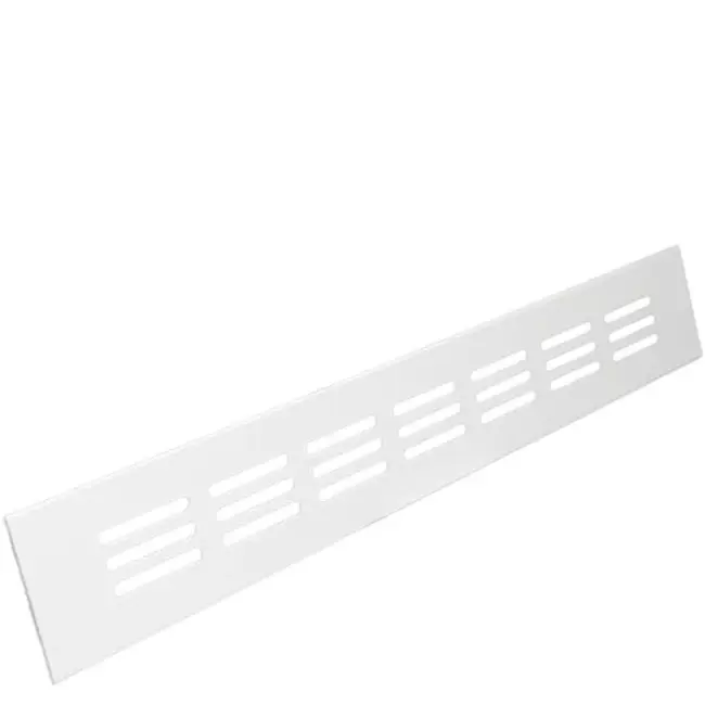 Sockelgitter Aluminium Weiß 300x40mm RA430W