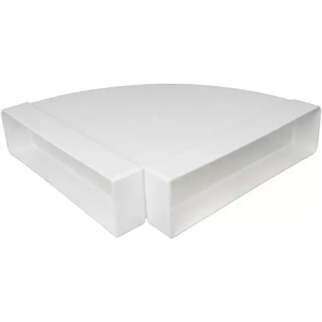 Bogen für Flachkanal 90° Kunststoff Horizontal 220x55mm KLH25-90