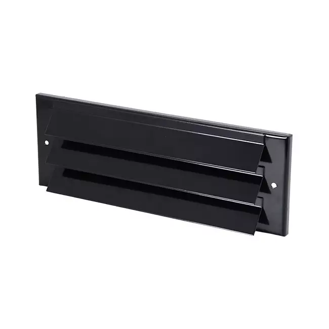 Außenwandgitter für Aufputzmontage 300mm x 100mm SCHWARZ
