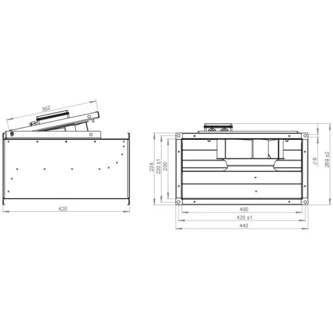 Kanalventilator Zentrifuge - KVR 4020 E2 30