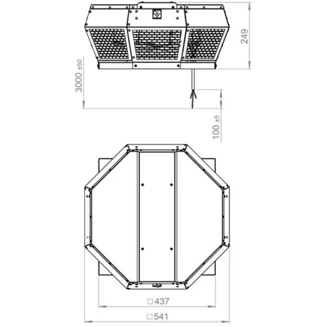 Dachventilator horizontal Metall - DHA 315 E4P 42