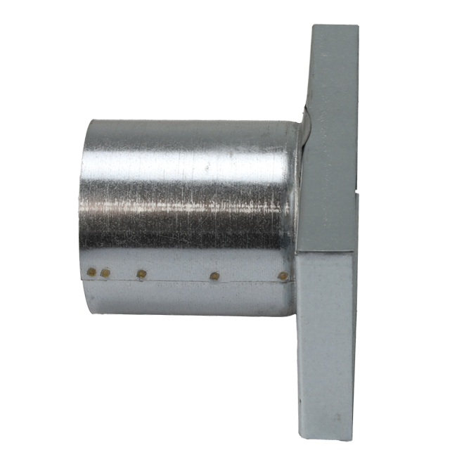 Deckel 220x80 mm mit Anschlussdurchmesser 80 mm für Abgasrohr