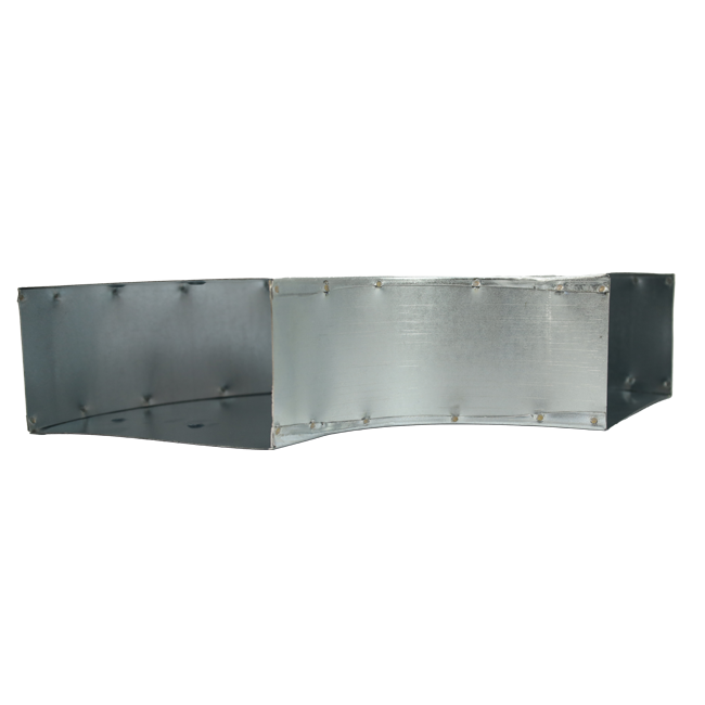 Biegung 90 Grad 220x80 mm waagerecht für Kanalisation