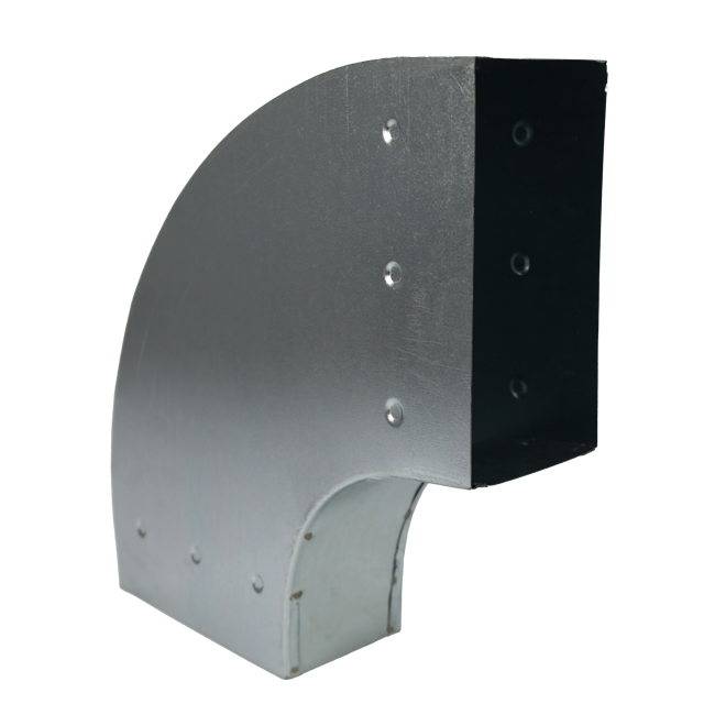 Biegung 90 Grad 220x80 mm waagerecht für Kanalisation
