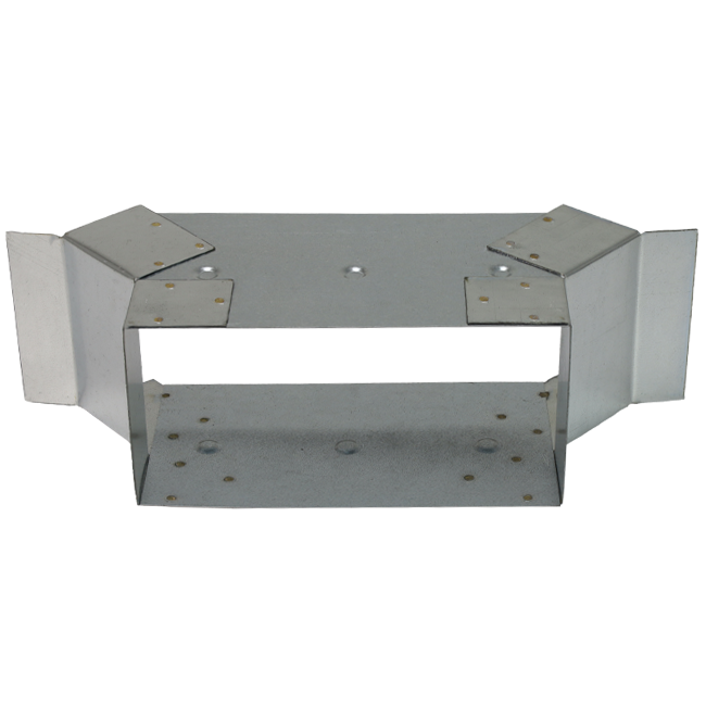 Seitenanschluss 220x80 mm für Abgasrohr