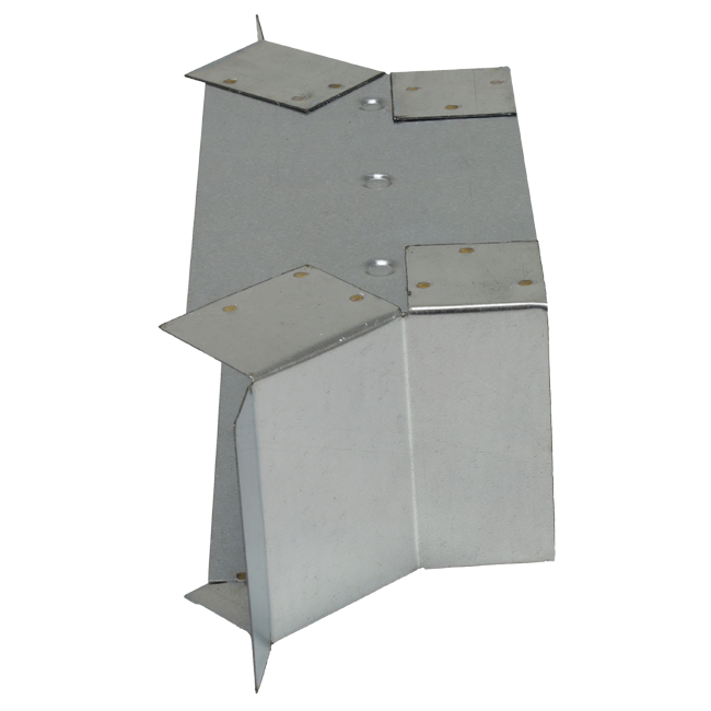 Seitenanschluss 220x80 mm für Abgasrohr