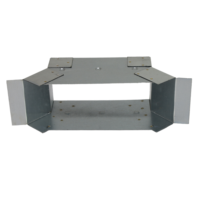 Seitenanschluss 220x80 mm für Abgasrohr