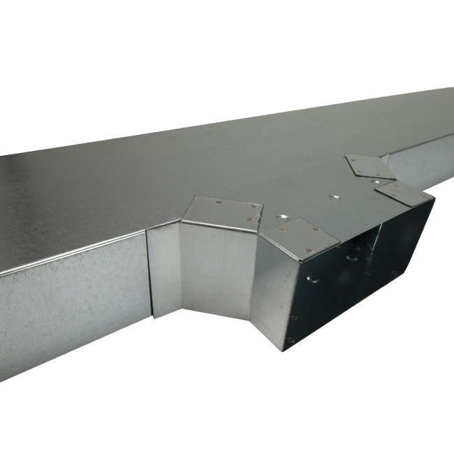 Seitenanschluss 220x80 mm für Abgasrohr