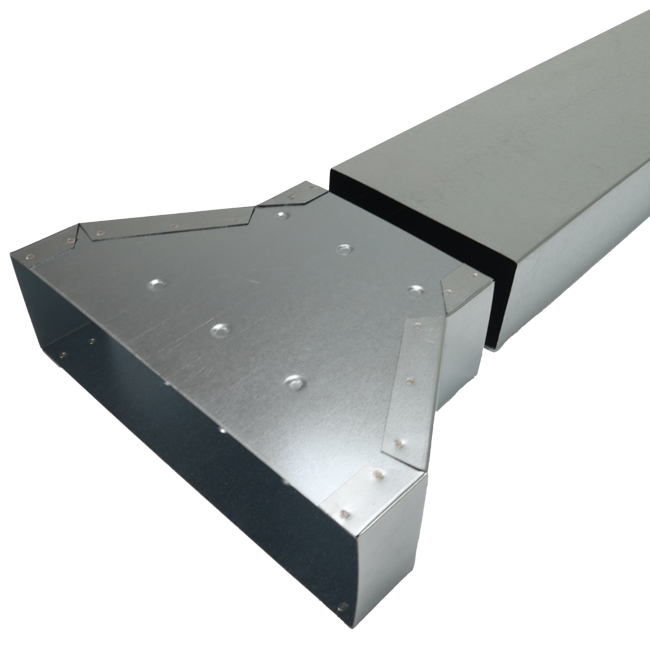 Flachkanal Reduzierstück 300x80 - 220x80 mm