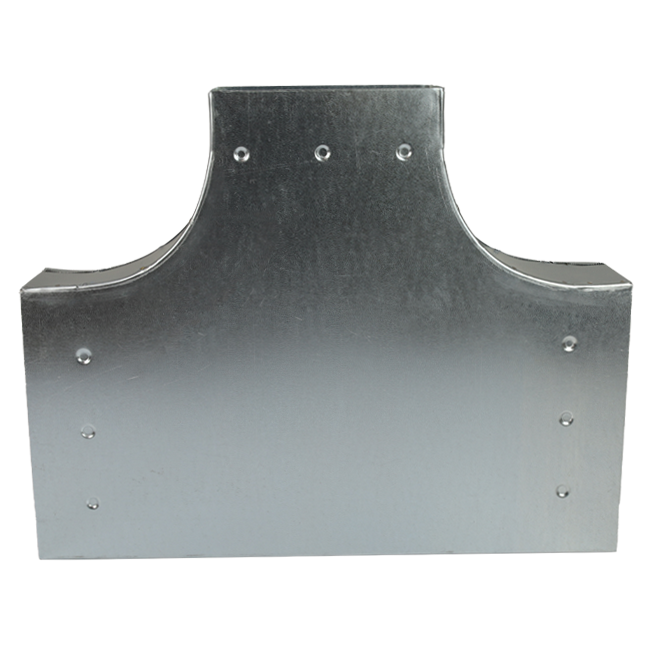 T-Stück 90 Grad 220x80 mm - 220x80 mm für Rohrleitungen