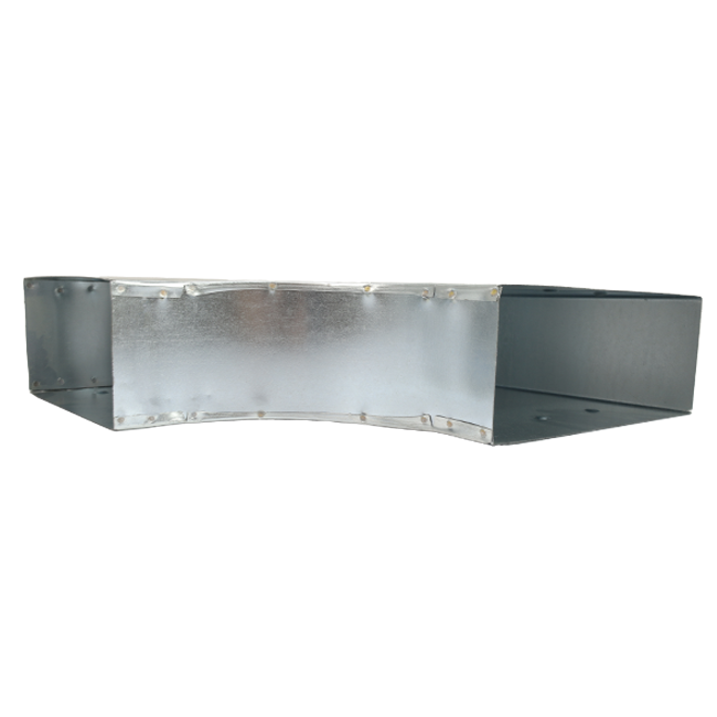T-Stück 90° 300 x 80 mm / 300 x 80 mm  - Flachkanal