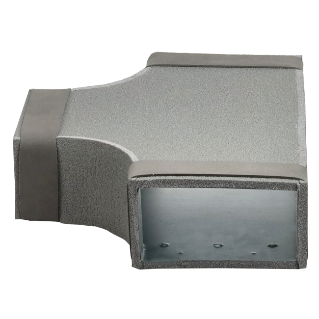 Thermoduct T-piece 90 degrees 300x80 - 300x80 for ducting