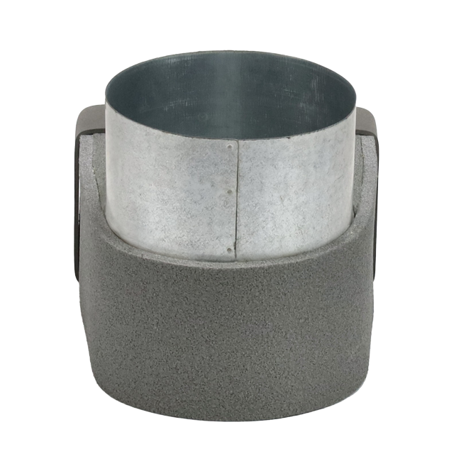 Thermoduct-Krümmer 170mm x 80mm auf Durchmesser 160 mm für Rohrleitungen