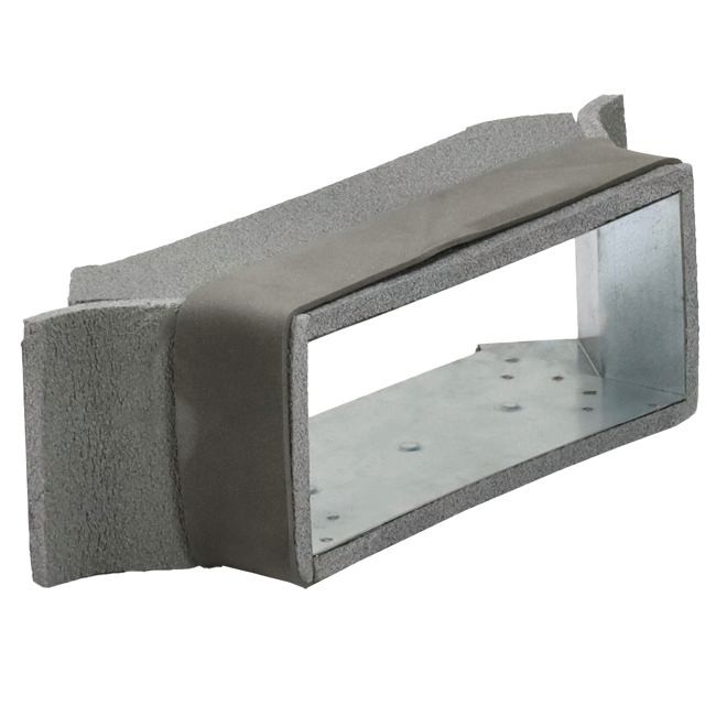 Thermoduct seitlicher Anschluss 170mm x 80mm für Kanalisation