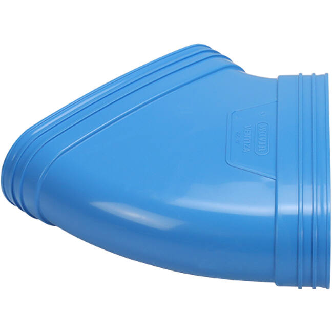 Wavin Ventiza Bogen 45 Grad PVC oval 195x80 mm horizontal M/M