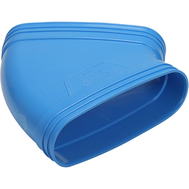 Wavin Ventiza Bogen 45 Grad PVC oval 195x80 mm horizontal M/M