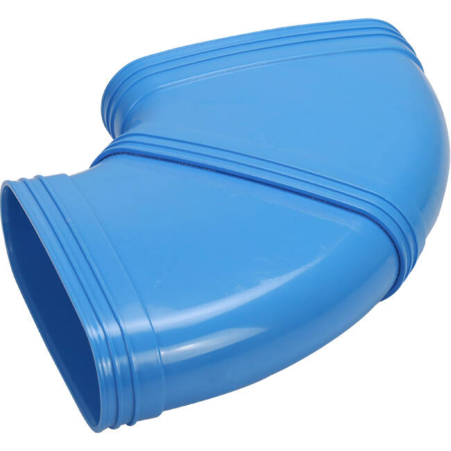 Wavin Ventiza Bogen 90 Grad PVC oval 235x80 mm horizontal M/M