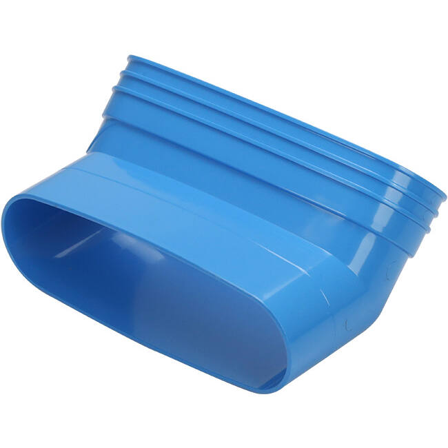 Wavin Ventiza Bogen 45 Grad PVC oval 235x80 mm vertikal M/S