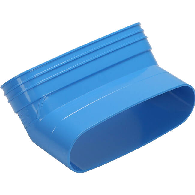 Wavin Ventiza Bogen 45 Grad PVC oval 235x80 mm vertikal M/S