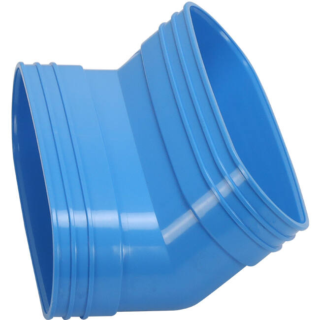 Wavin Ventiza Bogen 45 Grad PVC oval 235x80 mm vertikal M/M