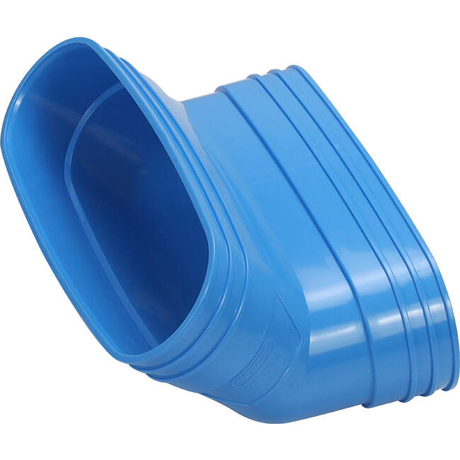 Wavin Ventiza Bogen 45 Grad PVC oval 235x80 mm vertikal M/M