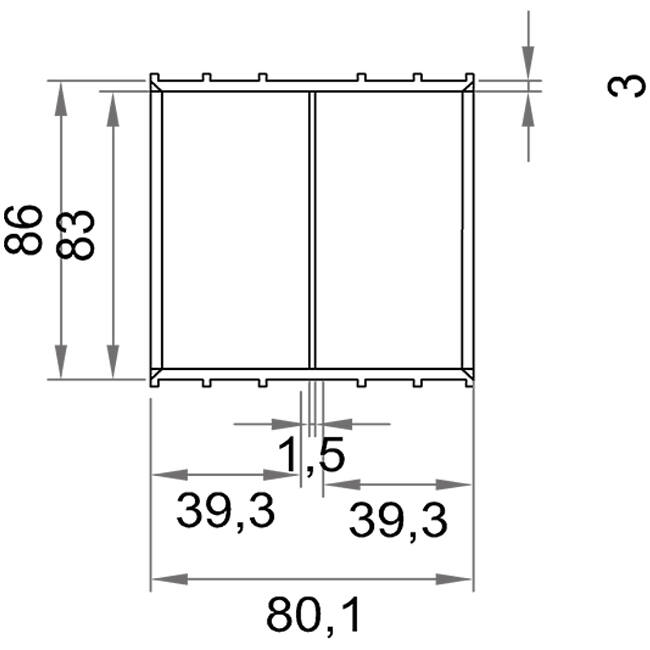 Wavin Ventiza PVC Klemmuffe oval 195x80 mm M/M