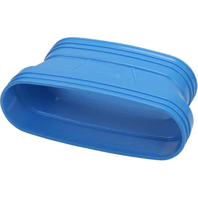 Wavin Ventiza Verlauf PVC oval 235x80 mm auf 195x80 mm M/M