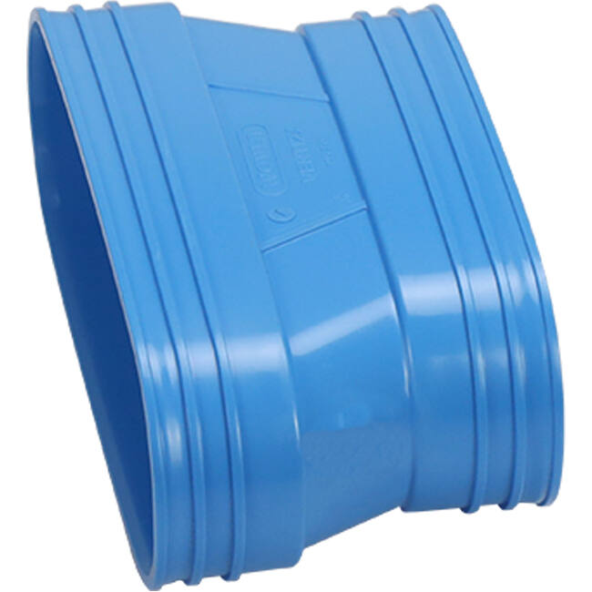Wavin Ventiza Verlauf PVC oval 235x80 mm auf 195x80 mm M/M