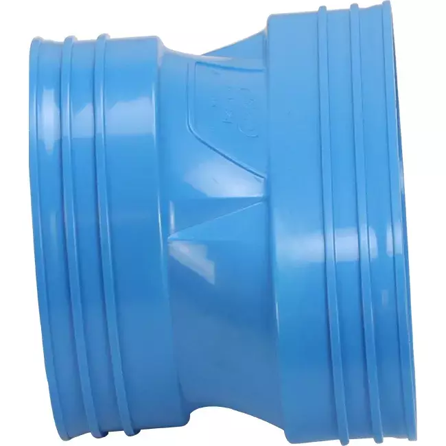 Wavin Ventiza Verlauf PVC oval 195x80 mm auf 125 mm M/M