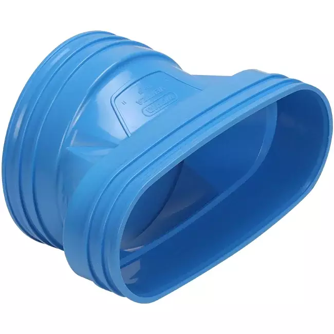 Wavin Ventiza Verlauf PVC oval 235x80 mm auf 160 mm M/M