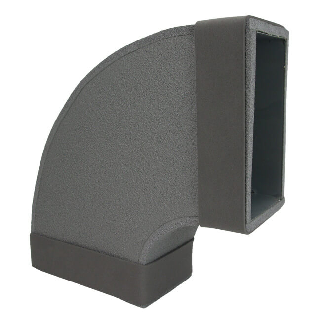Thermoduct Bogen für Flachkanal 90º 300x80 mm Horizontal