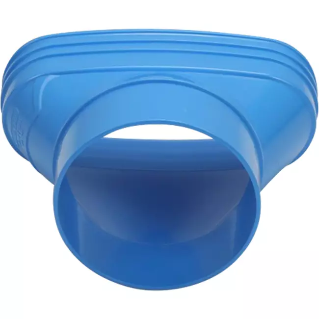 Wavin Ventiza Verlauf PVC oval 195x80 mm auf 125 mm exzentrisch M/S