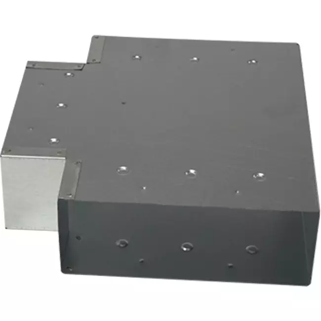 T-Stück (gewinkelt) 90 Grad 170x80 mm - 170x80 mm für Abgasrohr