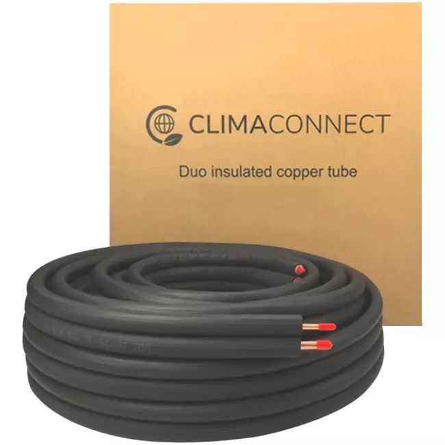 ClimaConnect Duo isoliertes Kühlrohr 1/4-3/8 Rolle 20 Meter