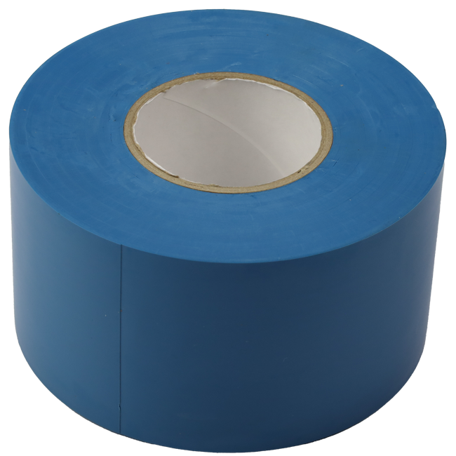 PVC-Band blau 50 mm breit - Rolle 33 m